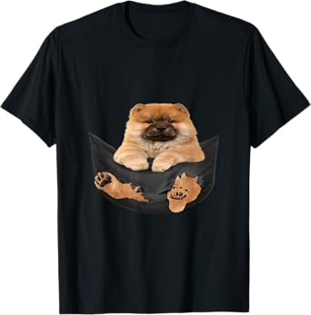 Dog Lover Gifts Chow Chow in Bag Men Women Girls Kids T-Shirt