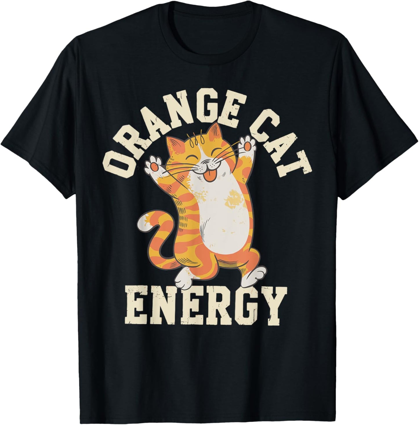 Orange Tabby Cat Orange Cat Energy T-Shirt