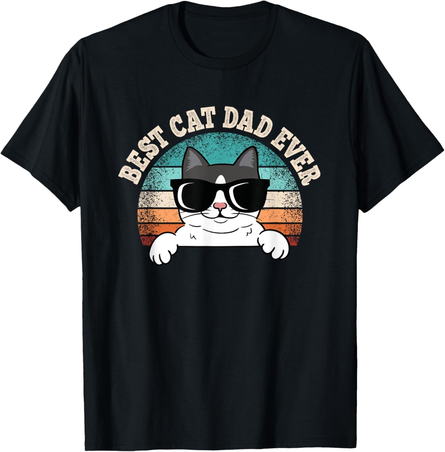 Best Cat Dad Ever Cat Lover Cat Owner Men T-Shirt
