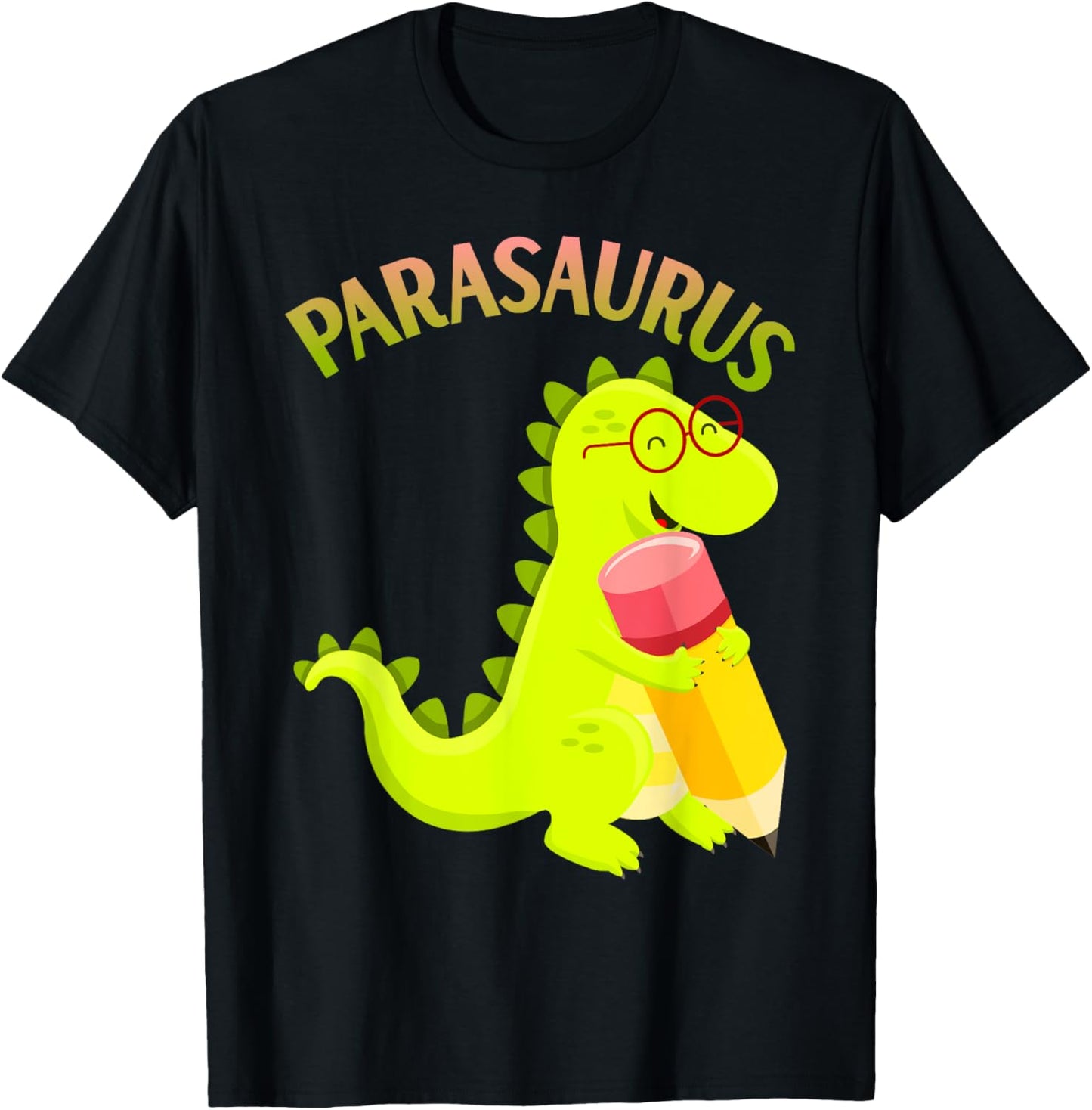 Funny Parasaurus Paraeducator Paraprofessional Dinosaur T-Shirt
