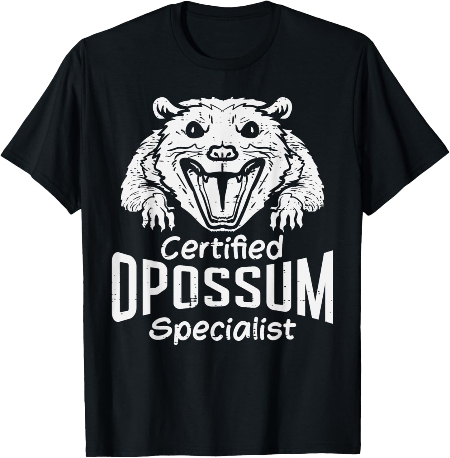 Certified Opossum Specialist Funny Possum Men Women Kids T-Shirt