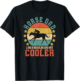 Horse Dad Horseback Riding Father's Day Gift T-Shirt