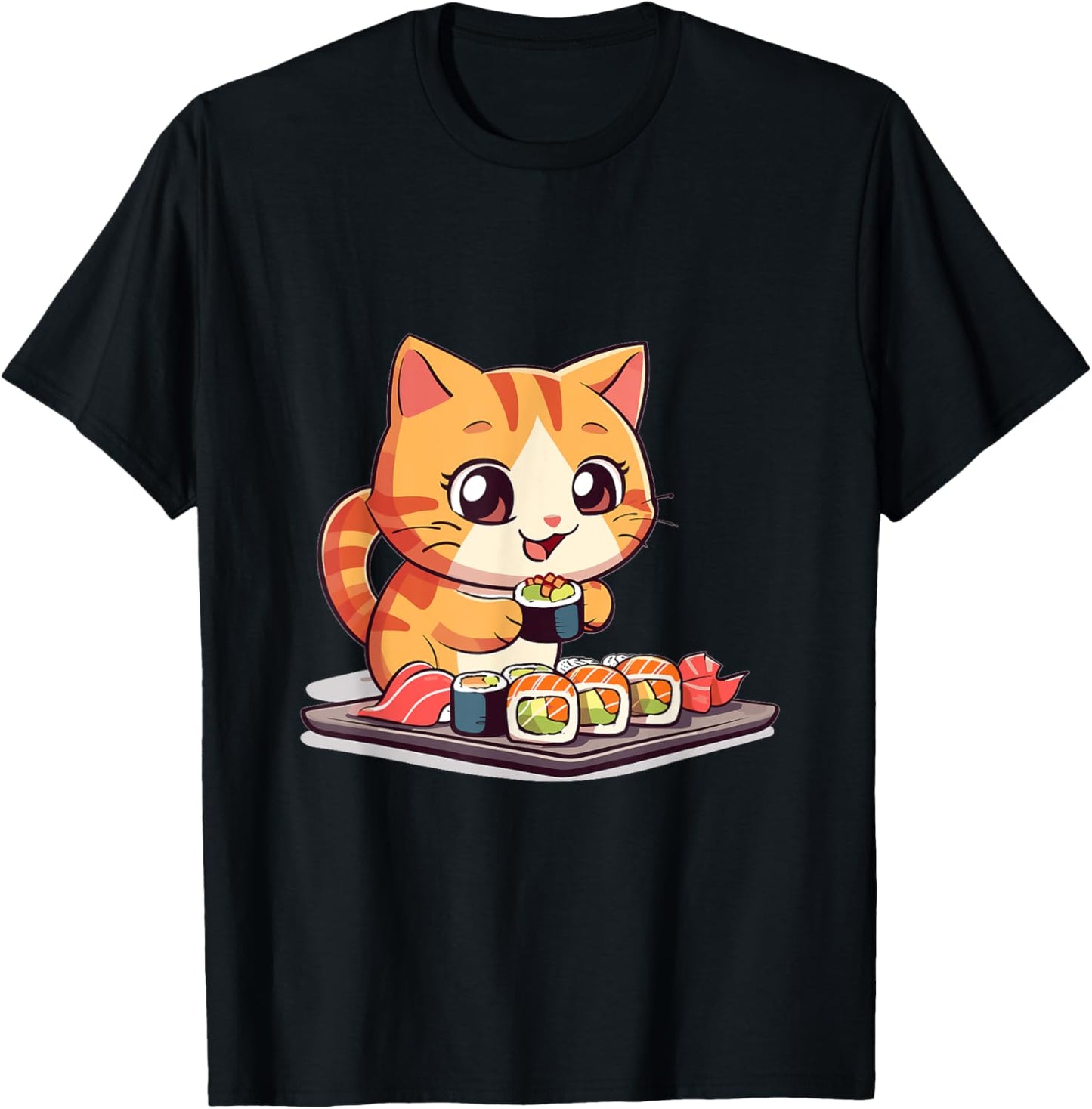 Cats and Sushi Japanese Food Kitten Kawaii Anime T-Shirt
