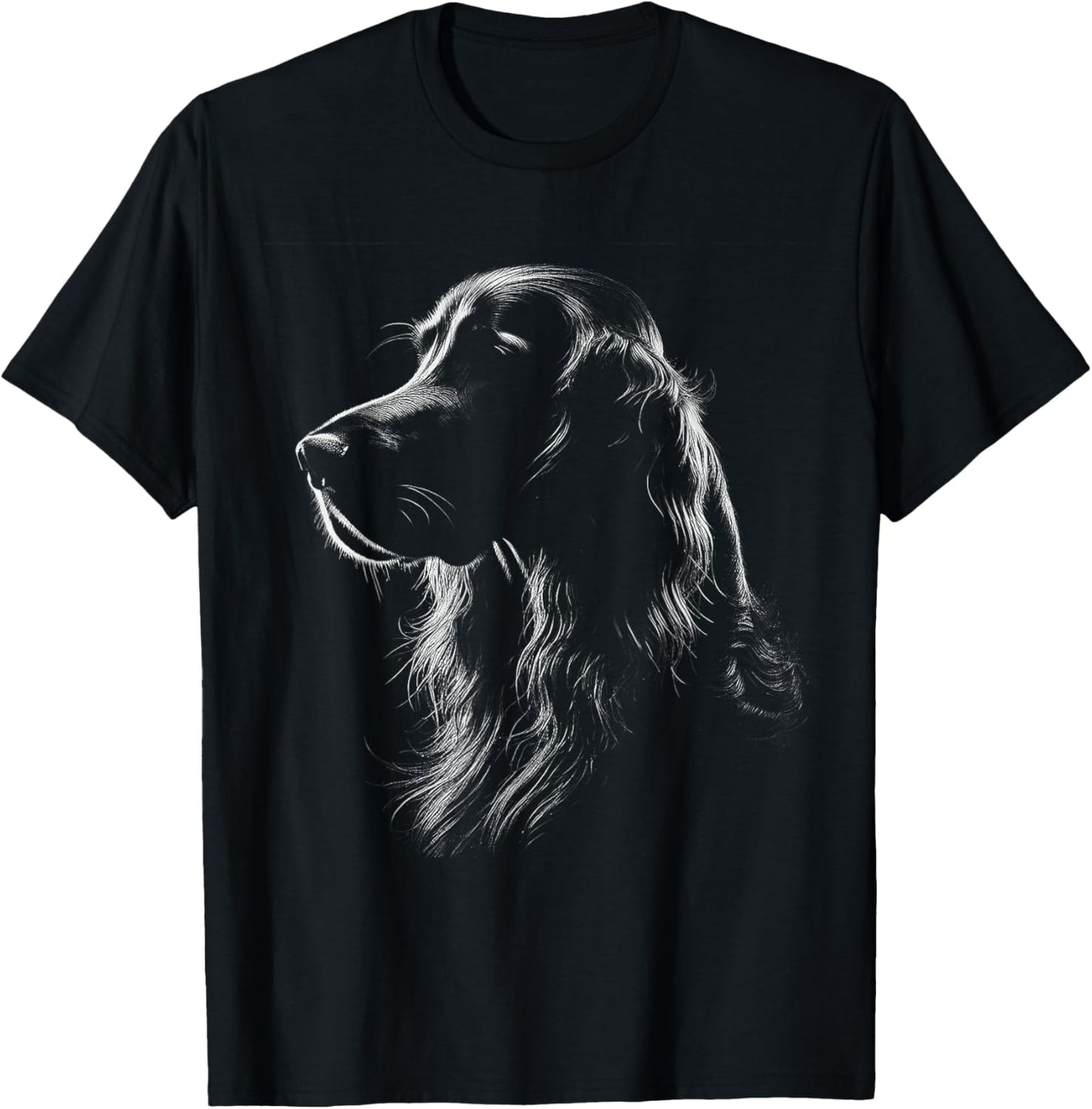 Irish Setter Dog Face Art Design T-Shirt