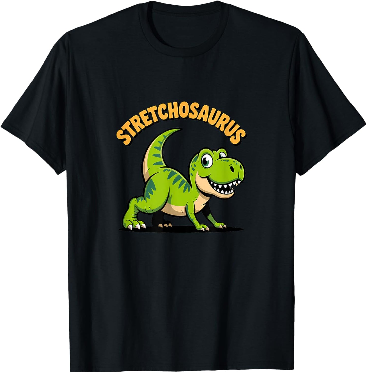 Stretchosaurus Funny Yoga Dinosaur Fitness Quote T-Shirt
