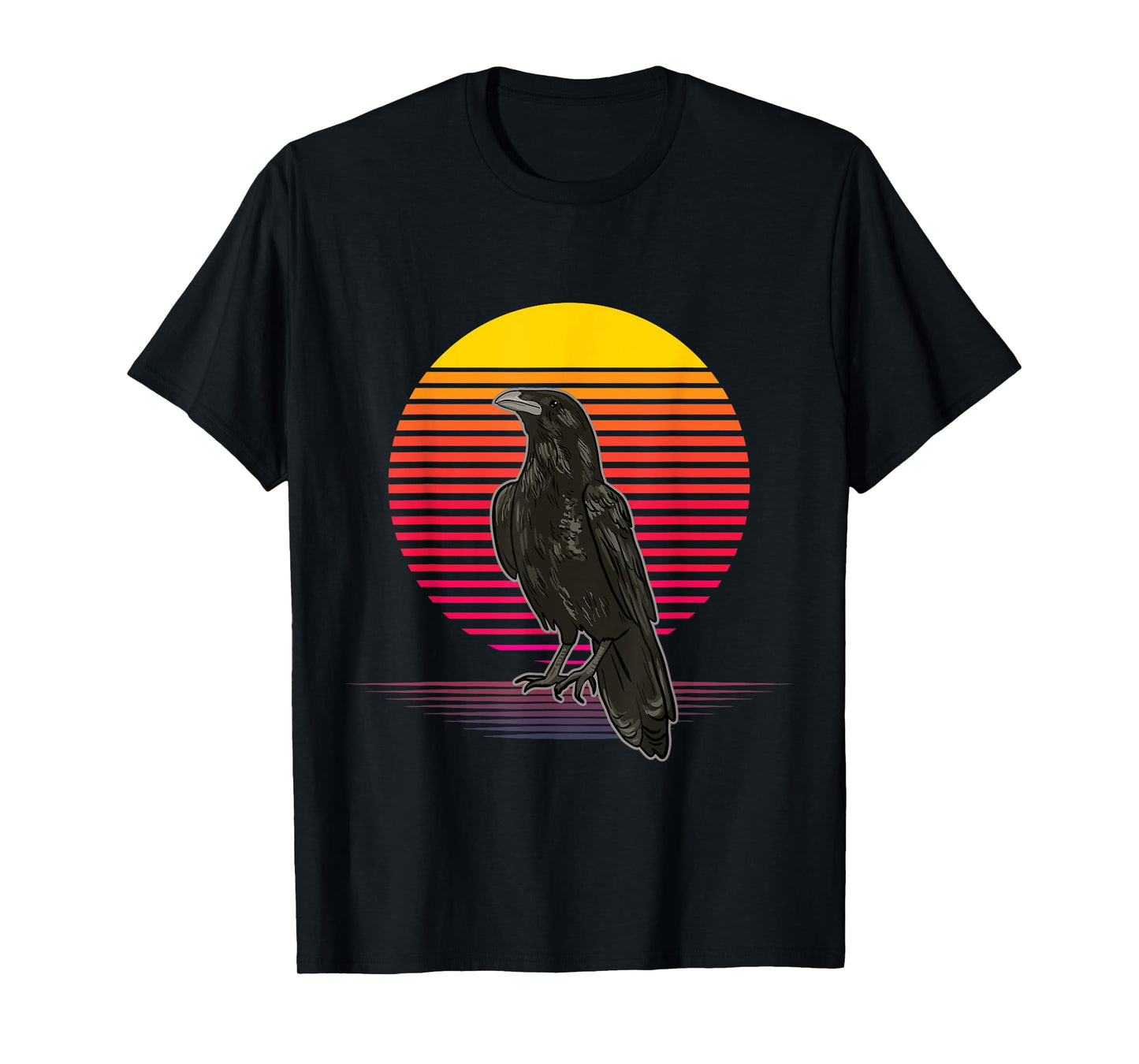 Crow Bird Vaporwave Style for Crow and Raven Lovers T-Shirt