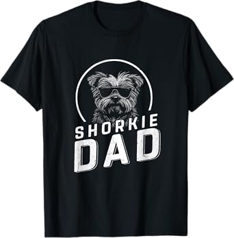 Shorkie Dad Dog Owner Gifts Men Funny Dog Dad Father's Day T-Shirt