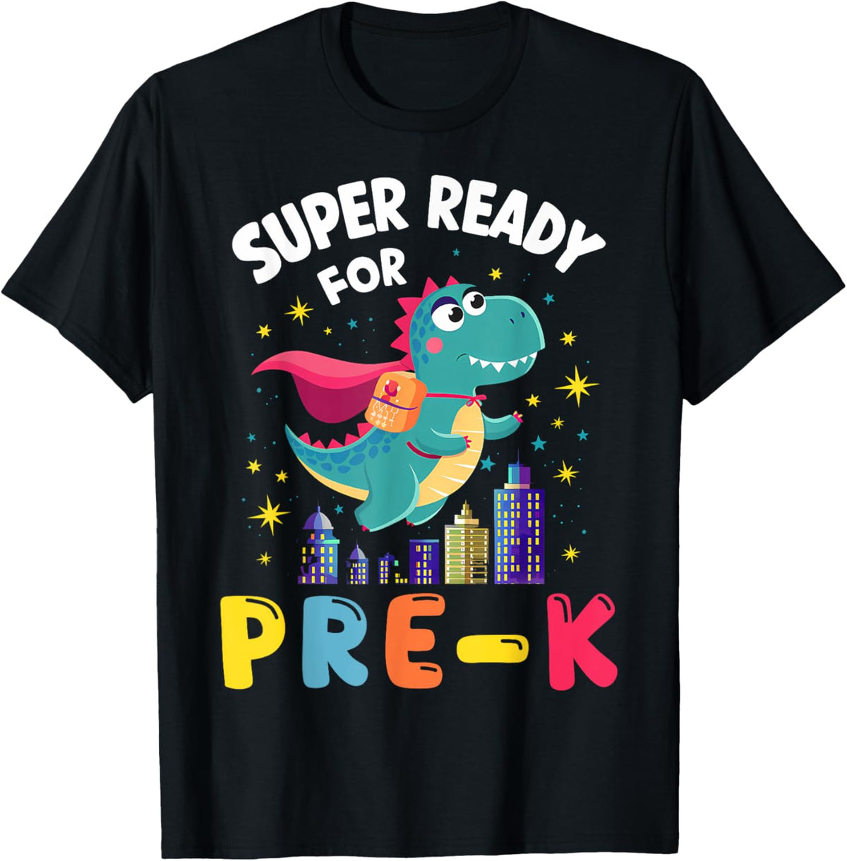 First Day Pre-K Back To School Dinosaur T-Shirt