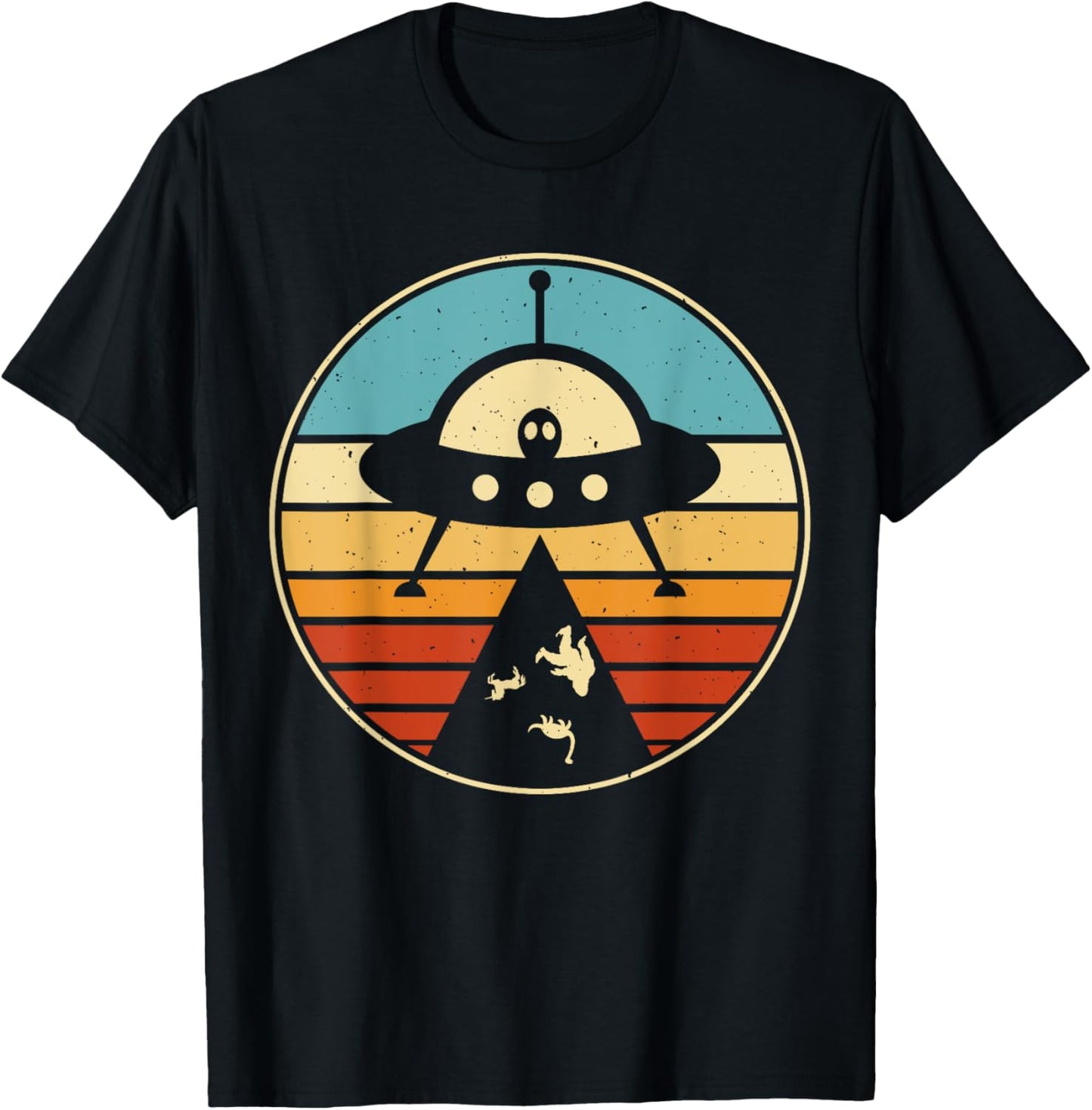 Ufo Alien Vintage Retro Dinosaur Bigfoot Deer T-Shirt