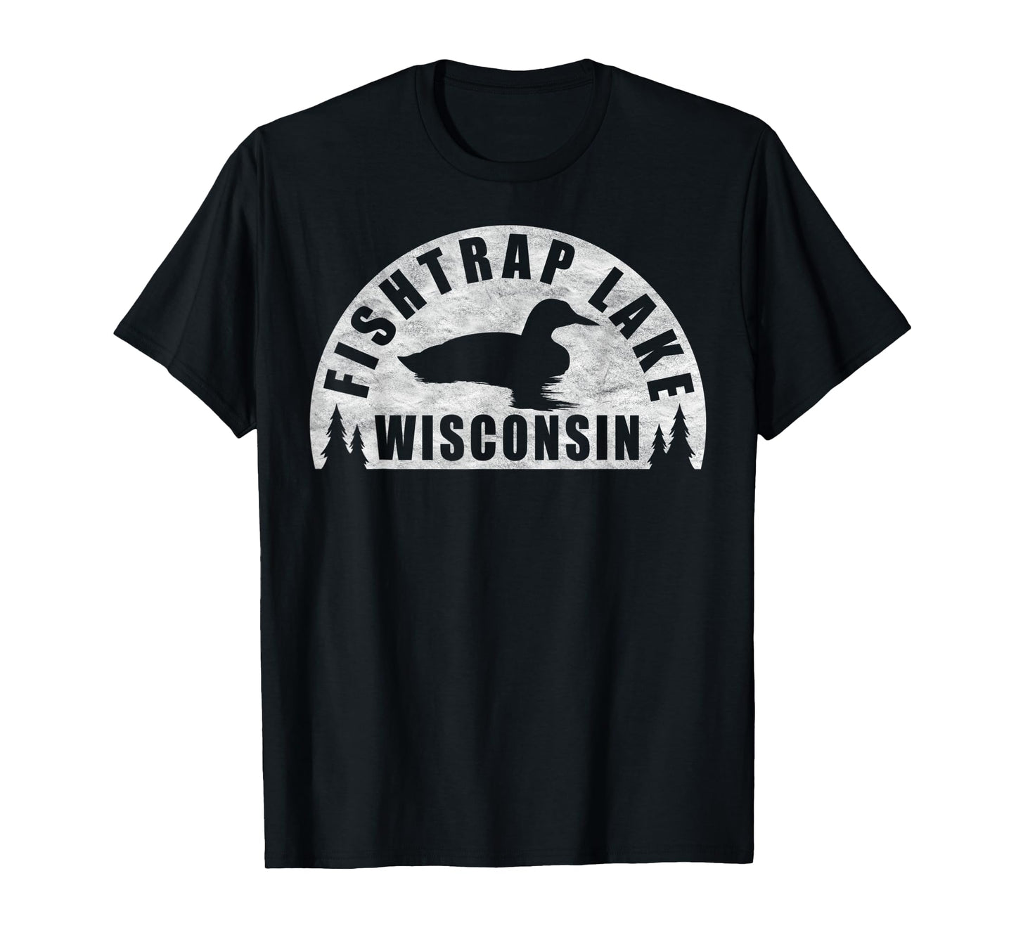 Fishtrap Lake Northern Wisconsin Loon T-Shirt