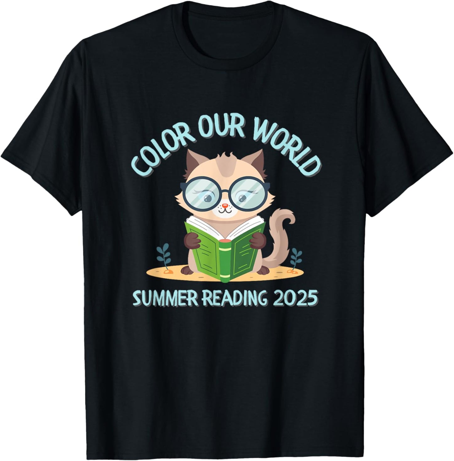 Color Our World Summer 2025 Summer Reading Program- Cat T-Shirt