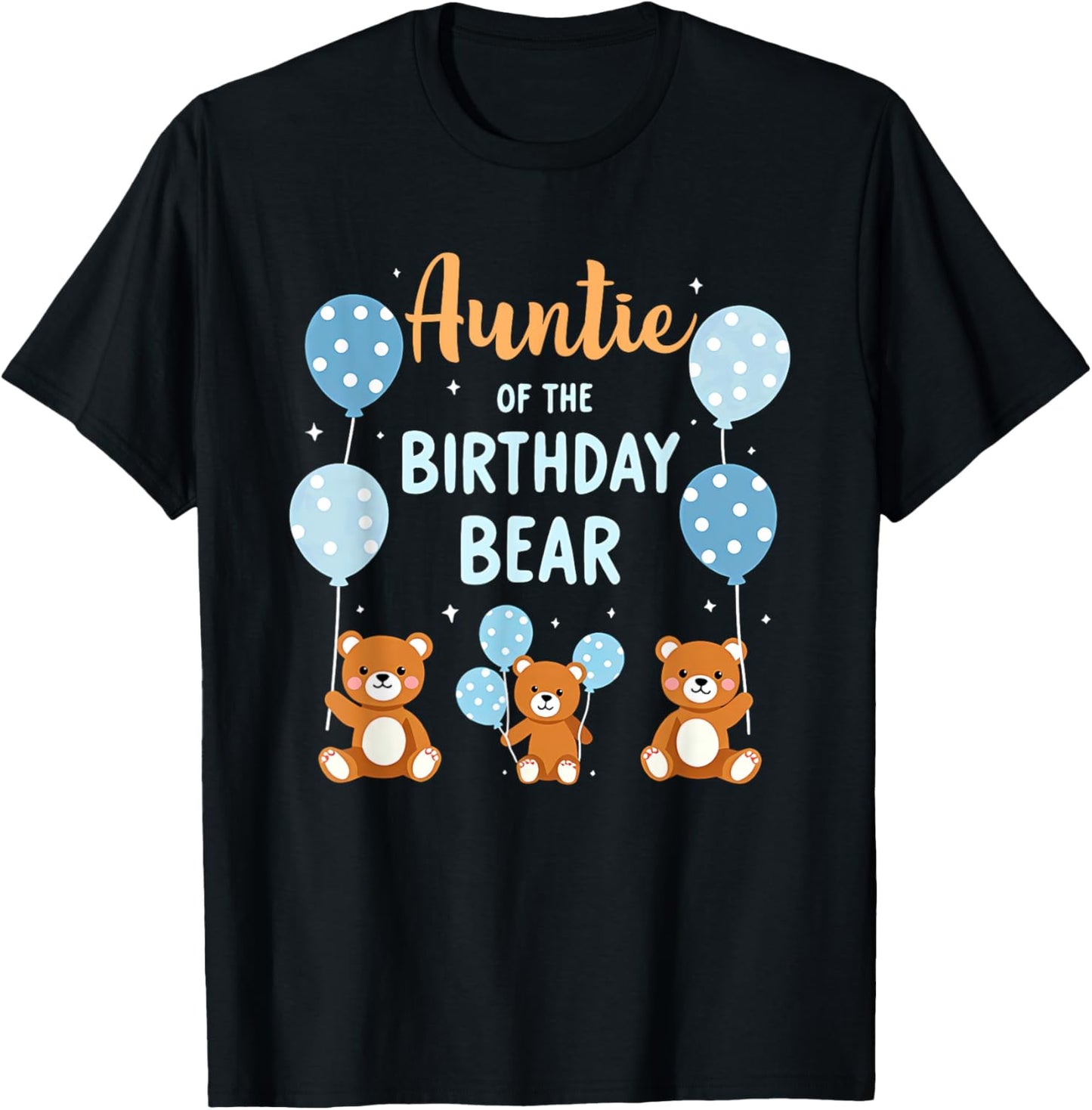 Birthday Bear Aunt Auntie Of The Birthday Boy T-Shirt