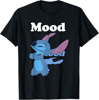 Disney Lilo & Stitch Angry Mood Shadowed Portrait T-Shirt