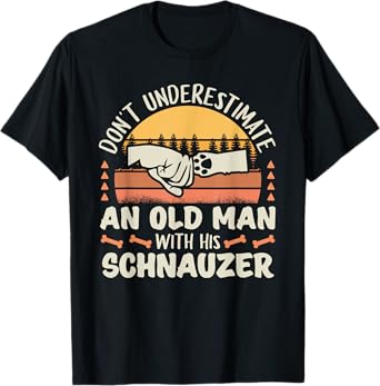 Schnauzer Dog Shirt Men Women Dog Mom Dog Lover T-Shirt