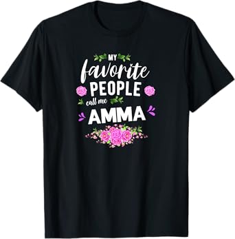 My Favorite People Call Me Amma Icelandic Grandma T-Shirt