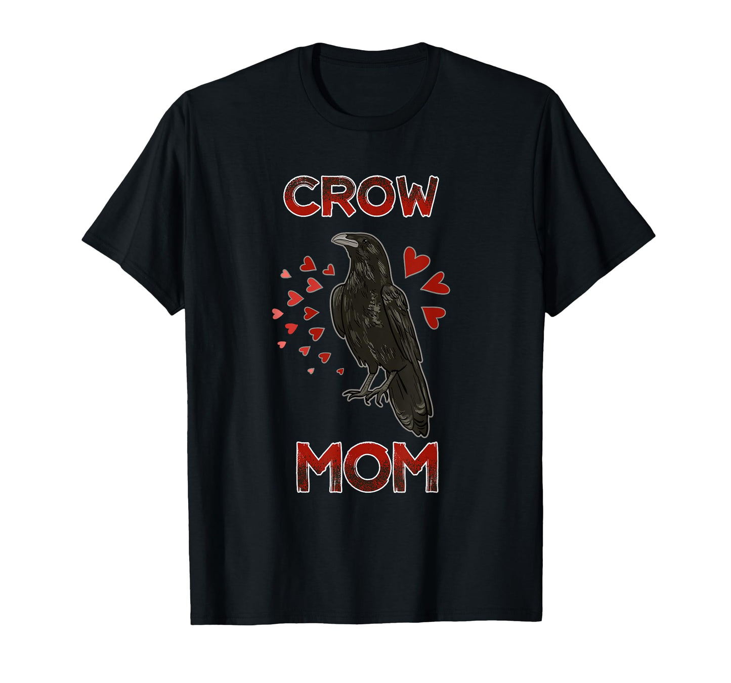 Funny Crow Mom Illustration Bird Crow Lover Quote for Women T-Shirt