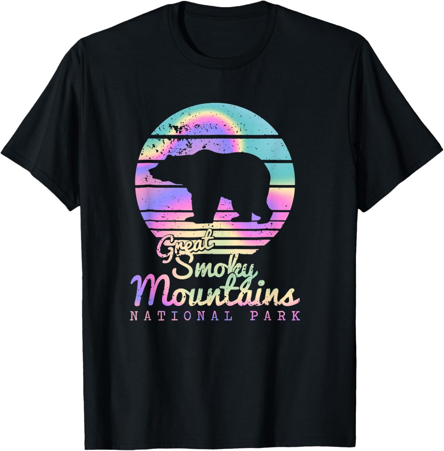 Retro Great Smoky Mountains National Park TN Bear T-Shirt