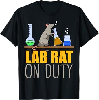Lab Rat on Duty - Chemistry Mouse Lab Rat T-Shirt