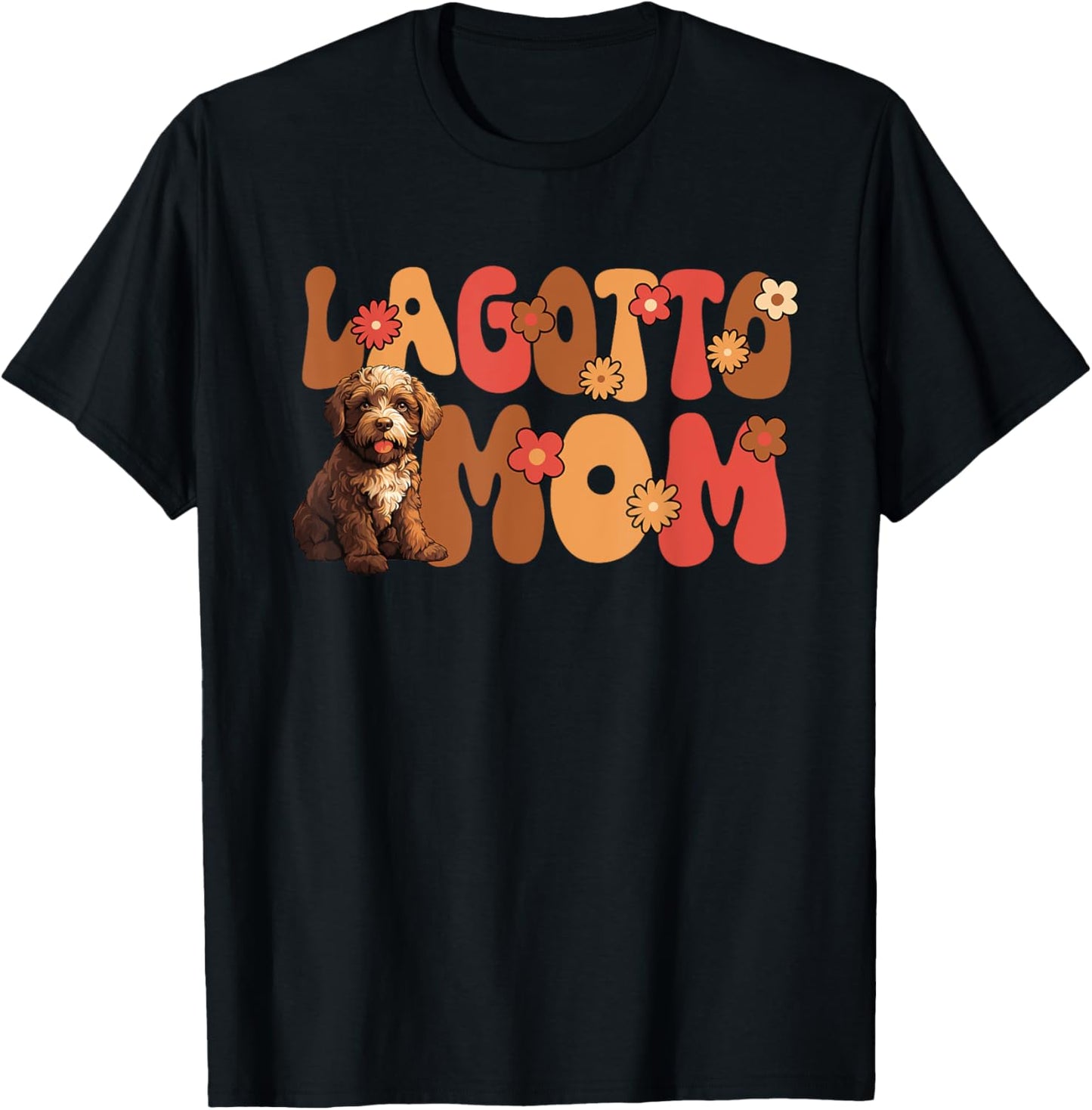 Lagotto Romagnolo Dog Groovy World's Best Lagotto mom T-Shirt