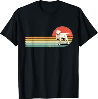 Retro Vintage Yellow Golden Labrador Retriever Dog Lab Owner T-Shirt for Men Women Girls Kids