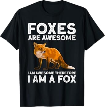 Cool Fox Design For Men Women Kids Wildlife Animal Fox Lover T-Shirt