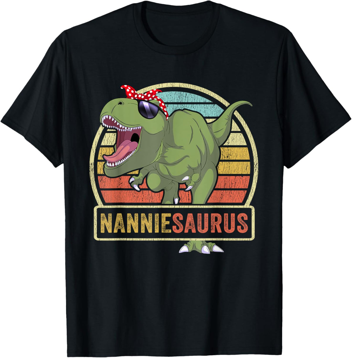 Nanniesaurus Dinosaur Nannie Saurus Family Matching T-Shirt