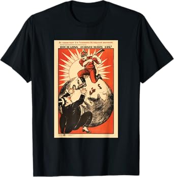 Soviet T-Shirt USSR Vintage Death to Capitalism Poster T-Shirt