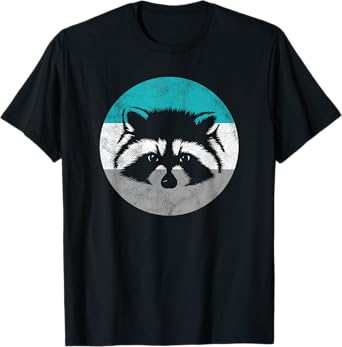 Raccoon Retro Gift For Men or Boys T-Shirt
