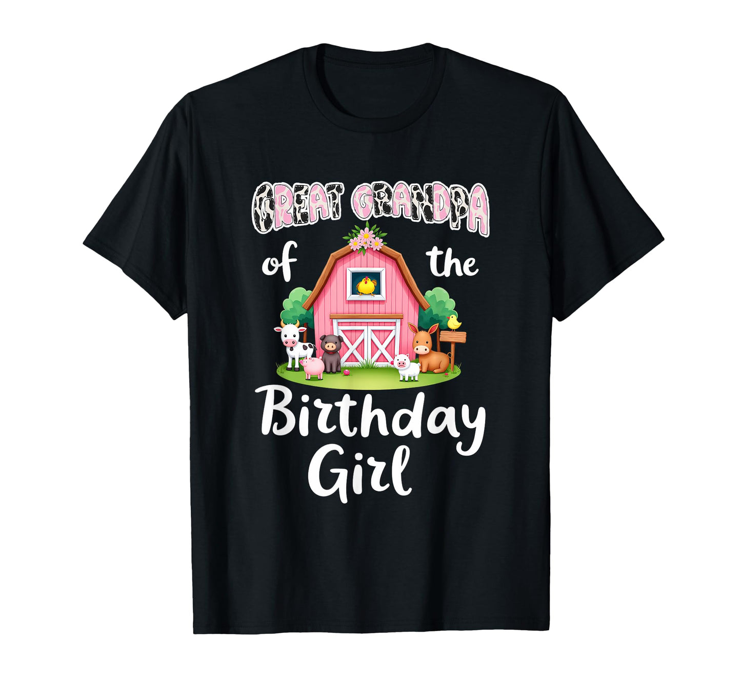 Barnyard Party Great Grandpa Of The Birthday Girl T-Shirt