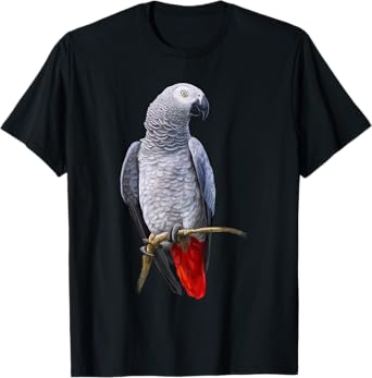 Beautiful African Grey Parrot T-shirt T-Shirt