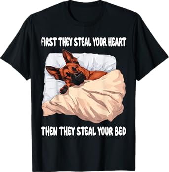 Belgian Malinois Sleeping Pajamas Nightgown T-Shirt