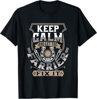 Farrier Gifts Horse Maintenance Horse Shoeing Farrier T-Shirt