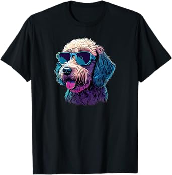 Dad Mom Cool Dog Sunglasses - Doodle T-Shirt for Men Women