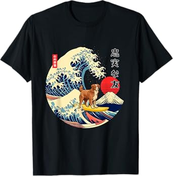 Nova Scotia Duck Tolling Retriever Toller Japanese Kanagawa T-Shirt