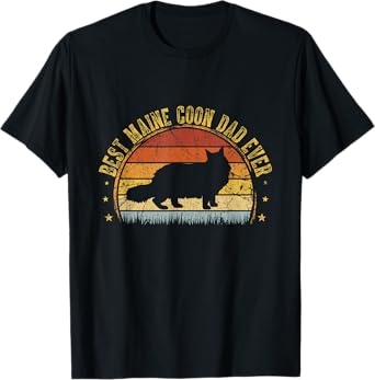Best Maine Coon Dad Ever Outfit Father's Day Gifts T-Shirt