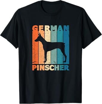 German Pinscher Vintage German Dog Owner Retro Gift Outfit T-Shirt