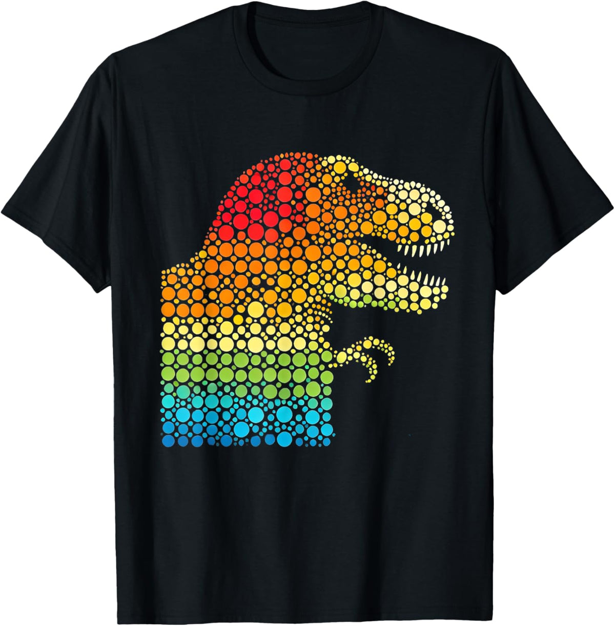 Colorful polka dots dinosaur t-rex for Dot day T-Shirt