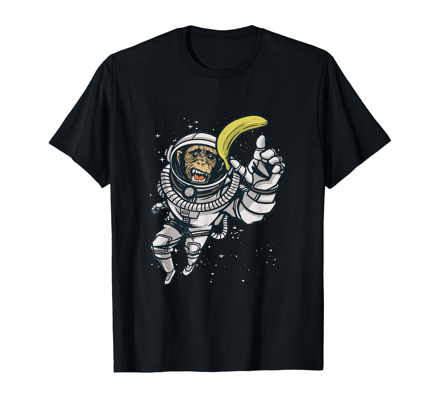 Funny Astronaut Monkey Chimpanzee Chimp Space Humor Meme T-Shirt