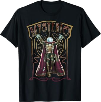 Marvel Spider-Man Far From Home Mysterio Retro Style Poster T-Shirt