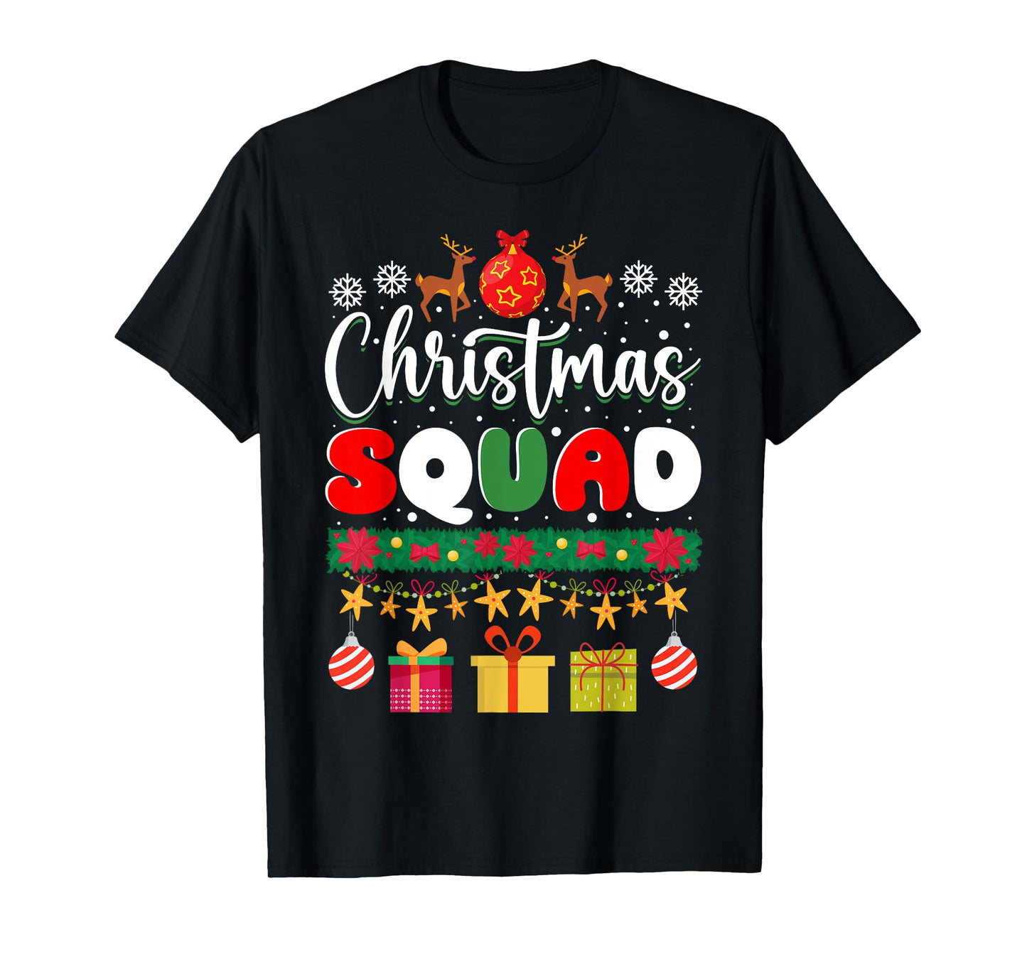 Christmas Squad Family Matching Group Christmas Xmas T-Shirt