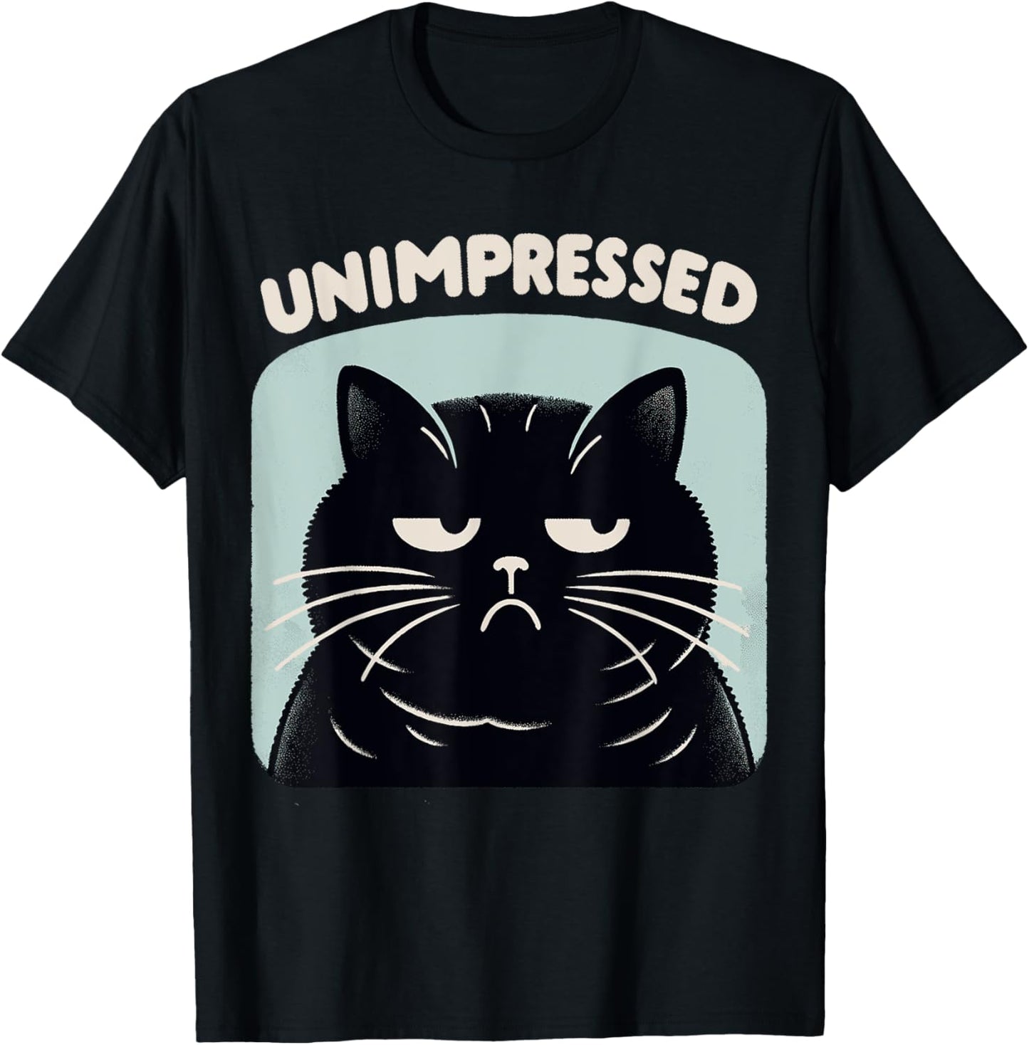 Annoyed Cat Unimpressed Sarcastic Rolling Eyes Kawaii Cat T-Shirt
