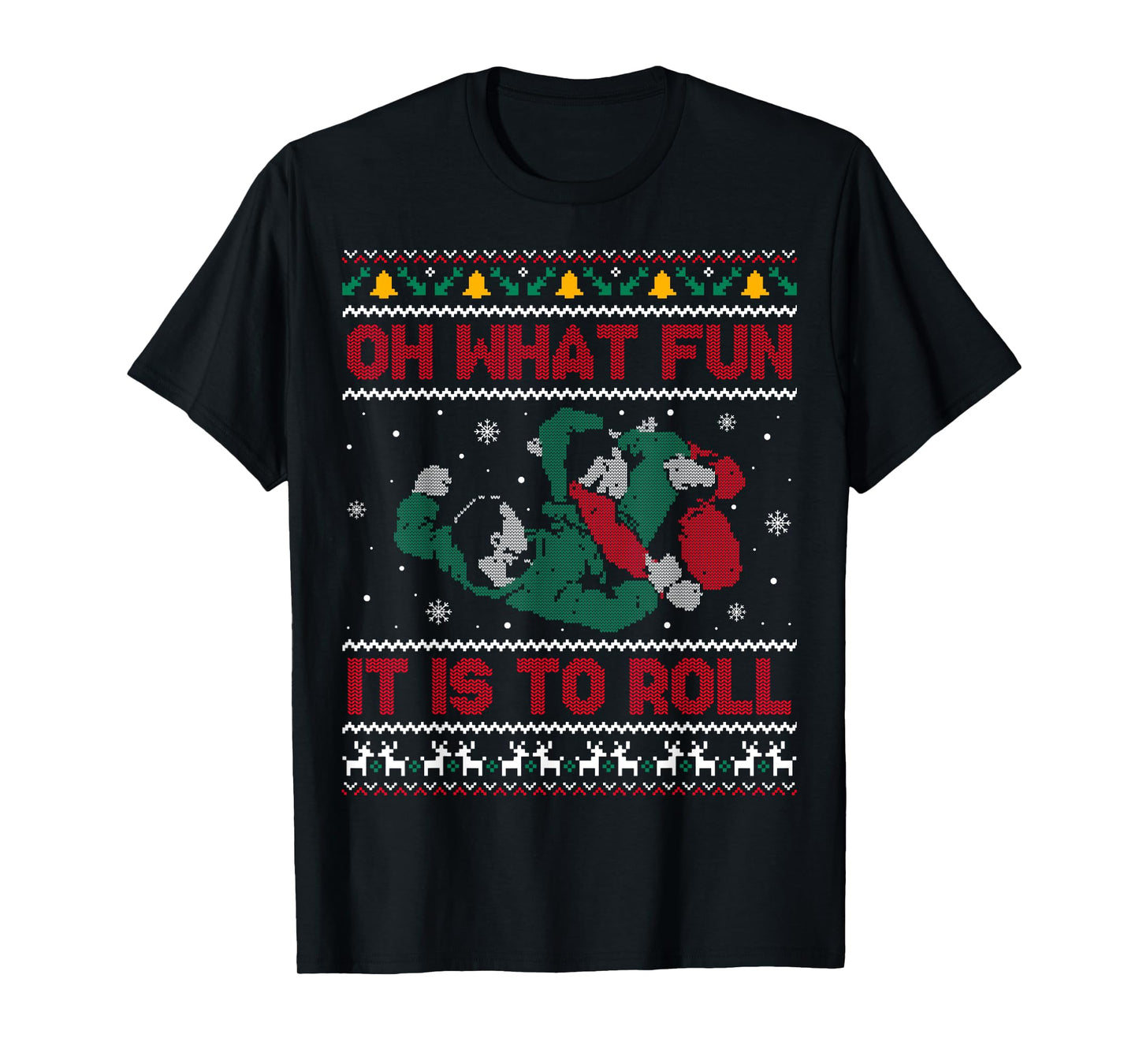 Jiu Jitsu BJJ Ugly Christmas Sweater MMA Funny Xmas T-Shirt