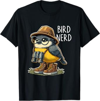 Bird Nerd Funny Bird Watching Birding Bird Lover Birdwatcher T-Shirt
