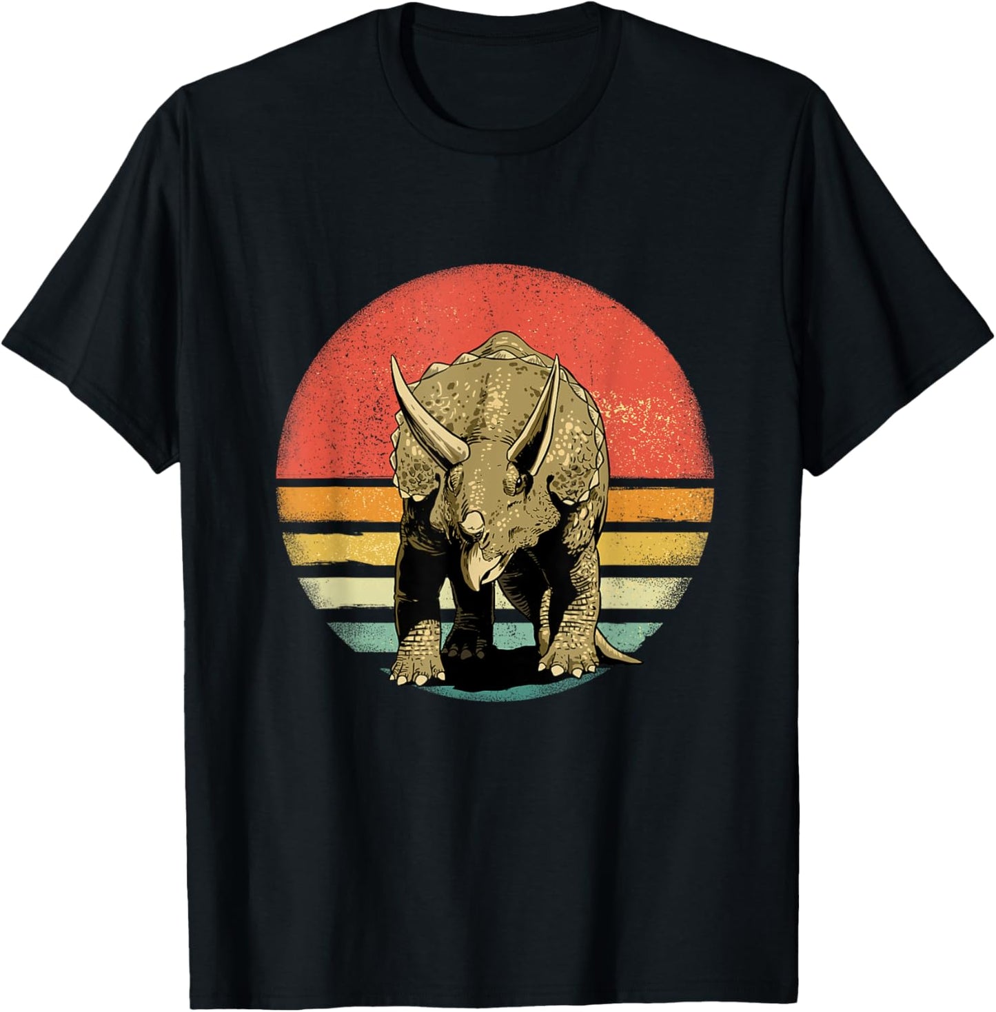 Retro 70s 80s 90s Vintage Triceratops Dinosaur T-Shirt