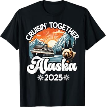 Matching Family Friends And Group Alaskan Alaska Cruise 2025 T-Shirt