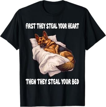 German Shepherd Sleeping Pajamas Nightgown T-Shirt