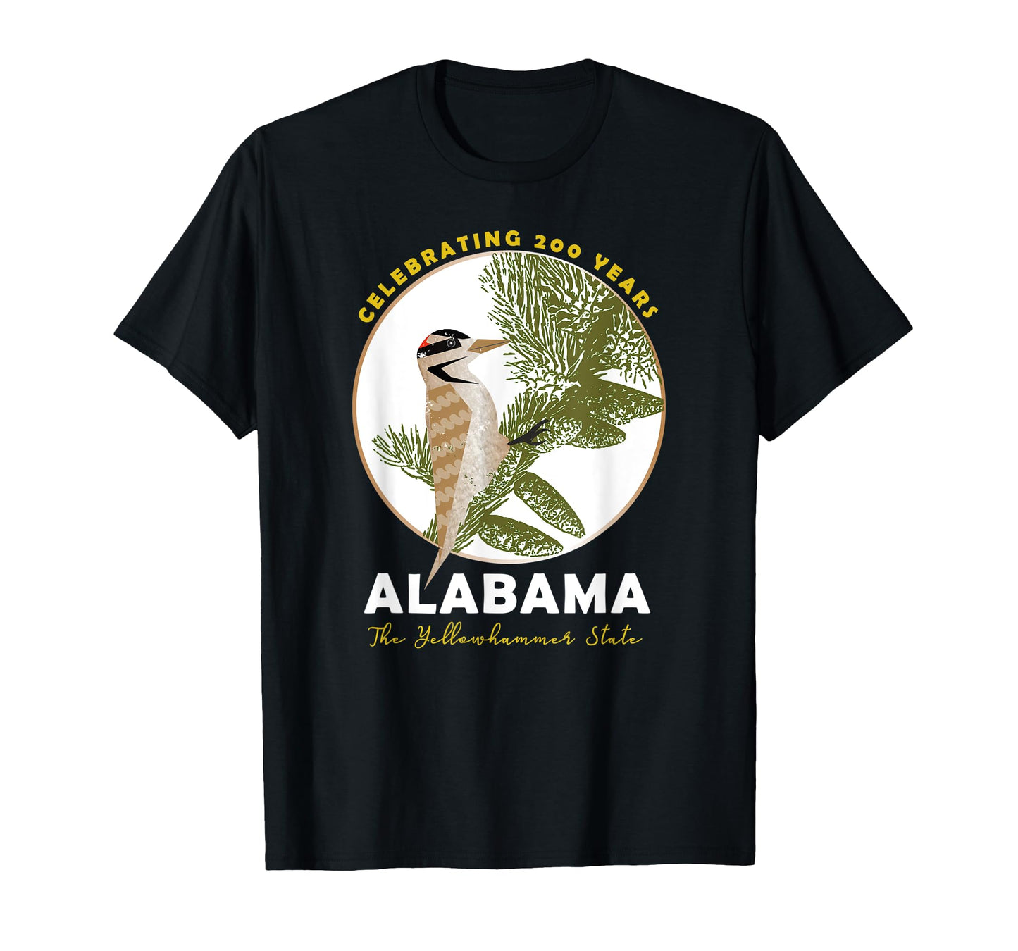 Alabama Bicentennial The Yellowhammer State 1819-2019 T-Shirt