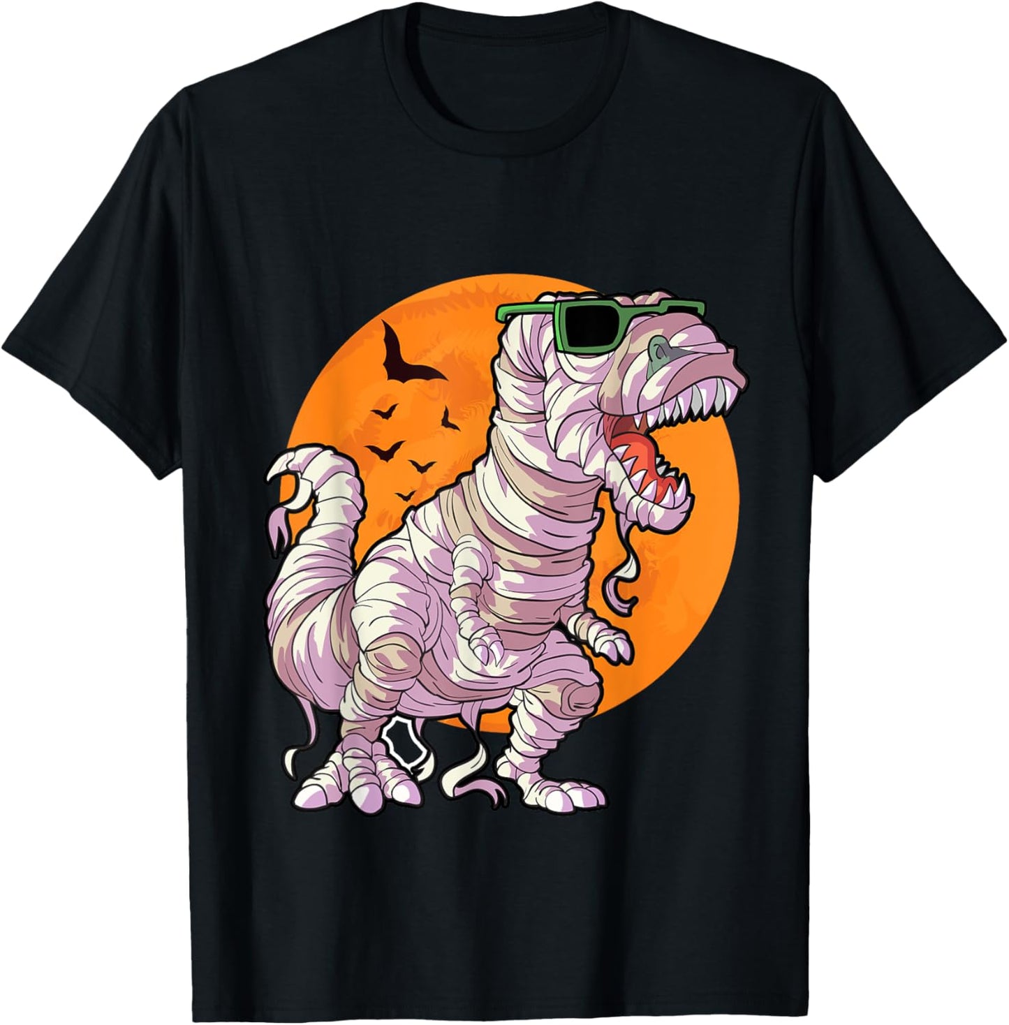 Mummy Dinosaur Halloween Shirt for Men Boys Dino Lover Gift T-Shirt