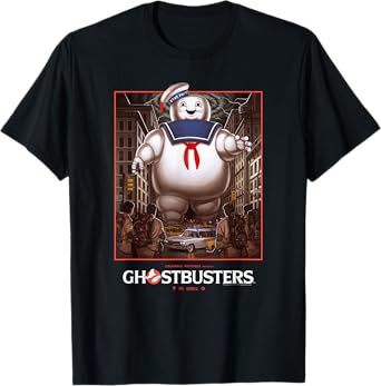Ghostbusters Ghostbusters vs Stay Puft Vintage Movie Poster T-Shirt