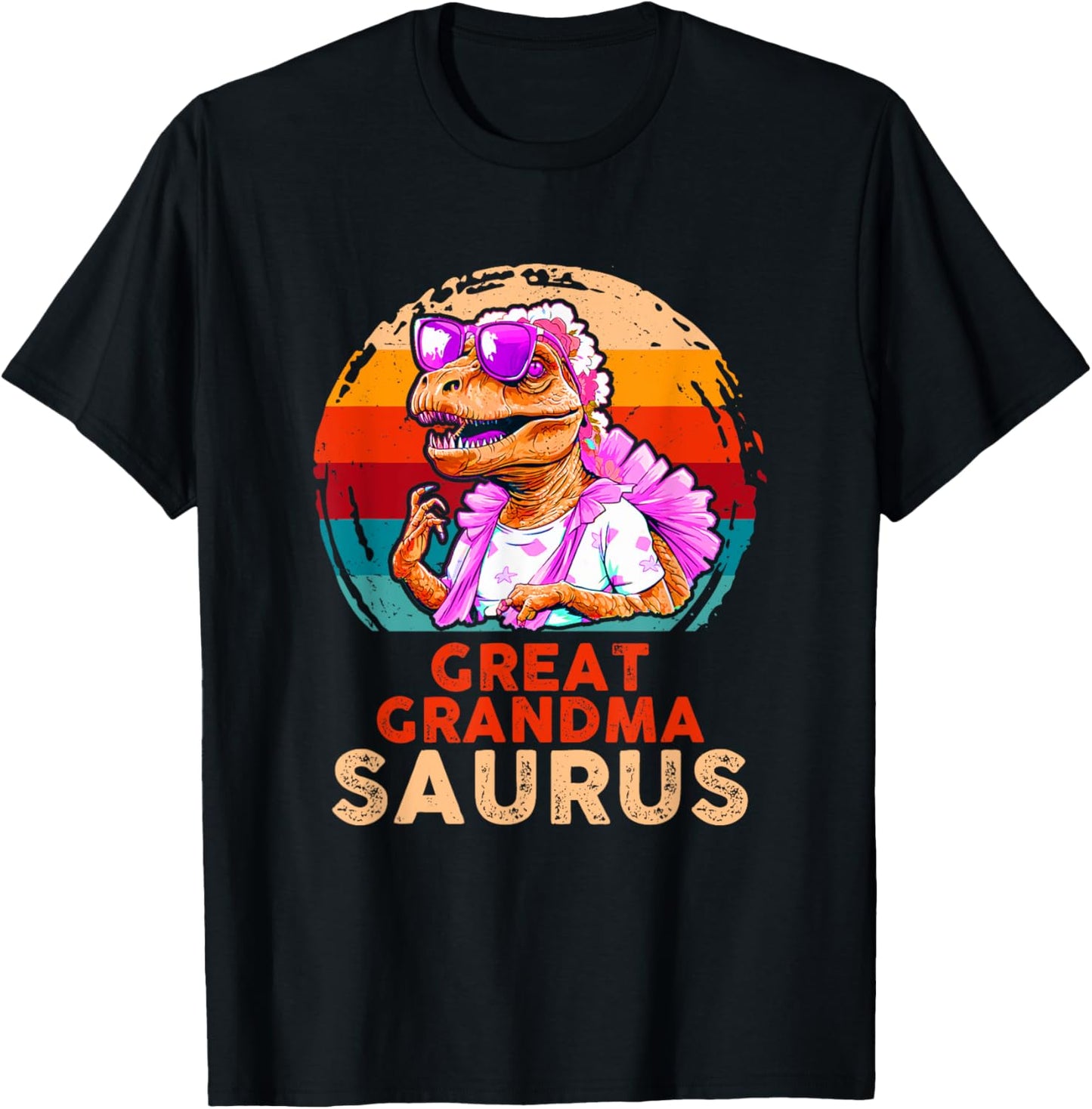 Funny Grandmasaurus Dinosaur Great Grandma Saurus Family T-Shirt